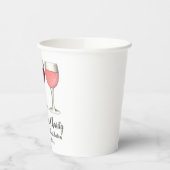 Red White Rosé-glazen wijnbril Winery Wine Tasting Papieren Bekers (Links)