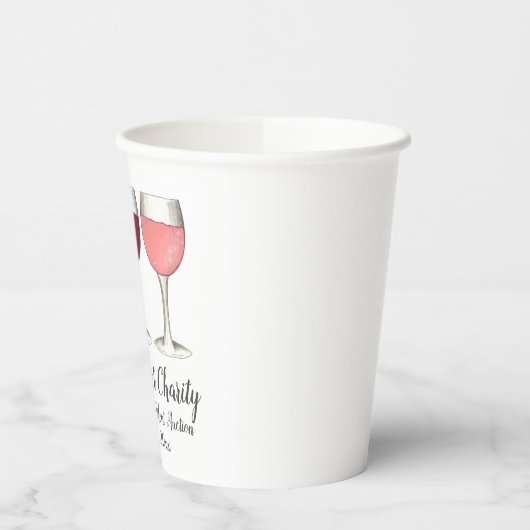 Red White Rosé-glazen wijnbril Winery Wine Tasting Papieren Bekers (Links)