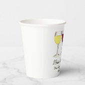 Red White Rosé-glazen wijnbril Winery Wine Tasting Papieren Bekers (Rechts)