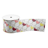 Red White Rosé-glazen wijnbril Winery Wine Tasting Satijnen Lint (Spoel)