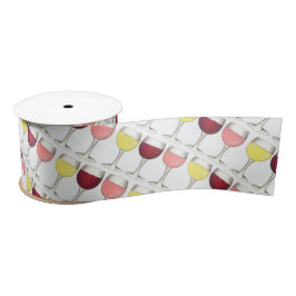 Red White Rosé-glazen wijnbril Winery Wine Tasting Satijnen Lint