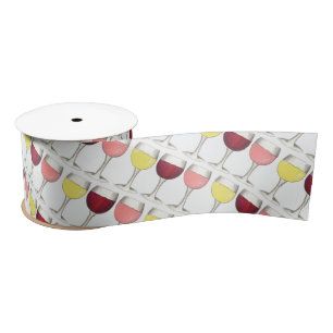 Red White Rosé-glazen wijnbril Winery Wine Tasting Satijnen Lint