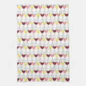 Red White Rosé-glazen wijnbril Winery Wine Tasting Theedoek (Verticaal)