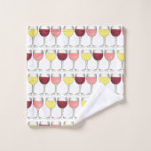 Red White Rosé Wine Glasses Winery Cocktails Bad Handdoek (Wasdoekje)