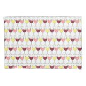 Red White Rosé Wine Glasses Winery Cocktails Kussensloop (Voorkant)