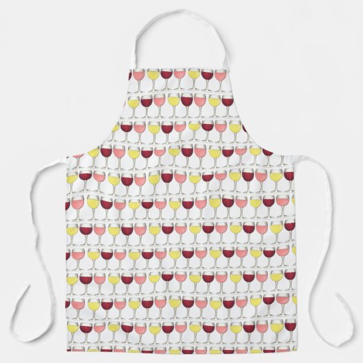 Red White Rosé Wine Glasses Winery Vino Schort (Voorkant)