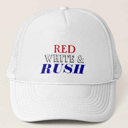 Red White Rush Trucker Pet (Voorkant)