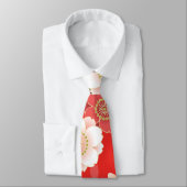 Red & White Sakura Japans Kimono Stropdas (Gebonden)
