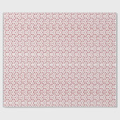  Red White Shinshu Japan Bishamon Pattern Cadeaupapier (Vlak)