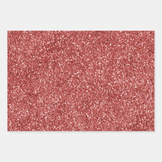 Red White Silver Blue Glitter Inpakpapier Vel (Voorkant)