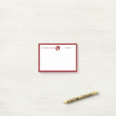 Red & White Small Business Logo - Promotie Post-it® Notes (Op bureau)