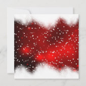 Red White Snow Bauble kerstfeestdag Kaart (Achterkant)