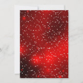 Red White Snow Bauble kerstfeestdag Kaart (Achterkant)