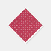 Red & White Snowflakes Simple Modern Christmas  Servet (Hoek)