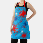 Red White Sparks Patriottic Fireworks Holiday Schort (Insitu)