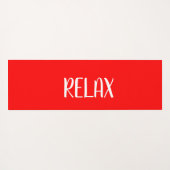 Red White Star Yoga Calming Zone Yogamat (Achterkant (horizontaal))