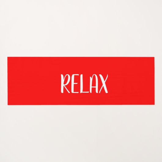 Red White Star Yoga Calming Zone Yogamat (Achterkant (horizontaal))