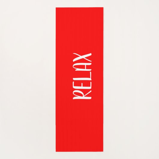 Red White Star Yoga Calming Zone Yogamat (Achterkant)