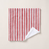 Red White Stripes Bad Handdoek (Wasdoekje)