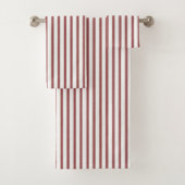 Red White Stripes  Bad Handdoek (Insitu)