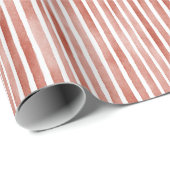 Red White Stripes Christmas Cadeaupapier (Rol Hoek)