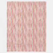 Red White Stripes Christmas Fleece Deken (Voorkant)