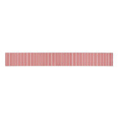 Red White Stripes Christmas Grosgrain Lint (Voorkant)