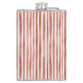 Red White Stripes Christmas Heupfles (Achterkant)