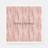 Red White Stripes Christmas Servet (Voorkant)