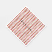 Red White Stripes Christmas Servet (Hoek)