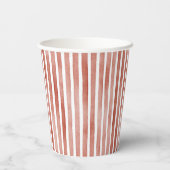 Red White Stripes Deer Window Christmas Papieren Bekers (Achterkant)