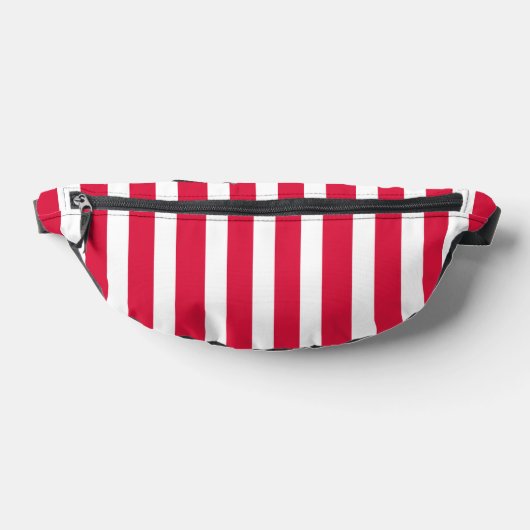 Red White Stripes Fanny Pack Heuptasje (Liggend)