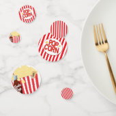 Red & White Stripes Fun Popcorn Verjaardagsfeestje Confetti (Groep)