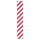 Red White Stripes Patriottic Long Table Runner Lange Tafelloper (Voorkant)
