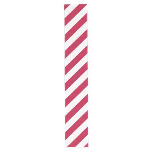 Red White Stripes Patriottic Long Table Runner Lange Tafelloper (Voorkant)