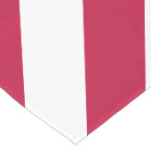 Red White Stripes Patriottic Long Table Runner Lange Tafelloper (Hoek)