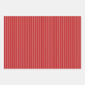 Red White Stripes Simple Holiday Patronen Inpakpapier Vel (Voorkant 2)