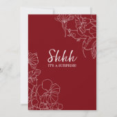 Red White Surprise 30th Birthday Kaart (Achterkant)