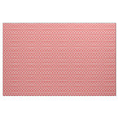 Red White Trendy Chevron Pattern Fabric Stof (Yard (91,4 cm))