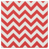 Red White Trendy Chevron Pattern Fabric Stof (Close Up)