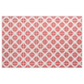 Red White Trendy Triangles Pattern Fabric Stof (Yard (91,4 cm))