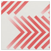 Red White Tribal Arrow Pattern Fabric Stof (Close Up)