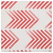 Red White Tribal Arrow Pattern Fabric Stof (Swatch)