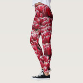 Red White Tulps Pattern Legging (Links)