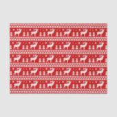 Red White Ugly kerstkeukenpatroon Tissuepapier (Voorkant)