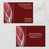 Red White Wave Visitekaartje (Voorkant / Achterkant)