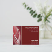 Red White Wave Visitekaartje (Staand voorkant)