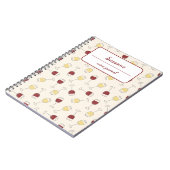 Red White Wine Glass Journal gepersonaliseerd Noti Notitieboek (Linkerzijde)