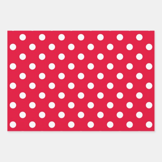 Red & White Wrapping Paper Sheets (Voorkant 3)