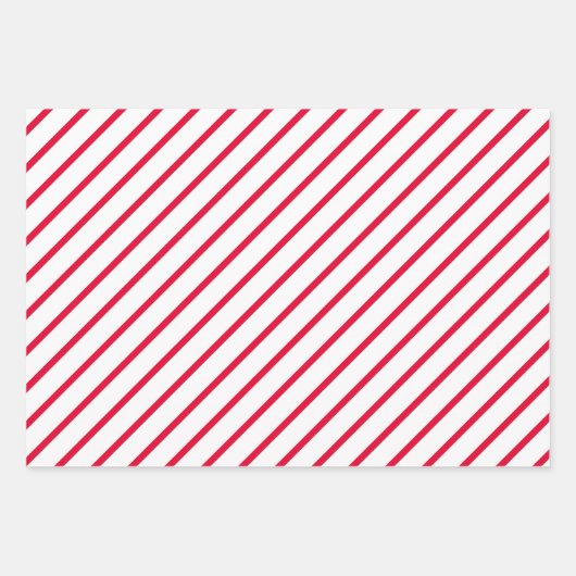 Red & White Wrapping Paper Sheets (Voorkant 2)